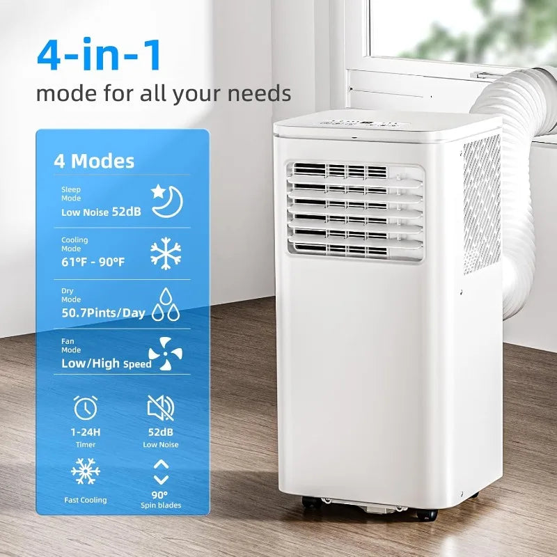 8000 BTU Quiet Portable Air Conditioner Unit