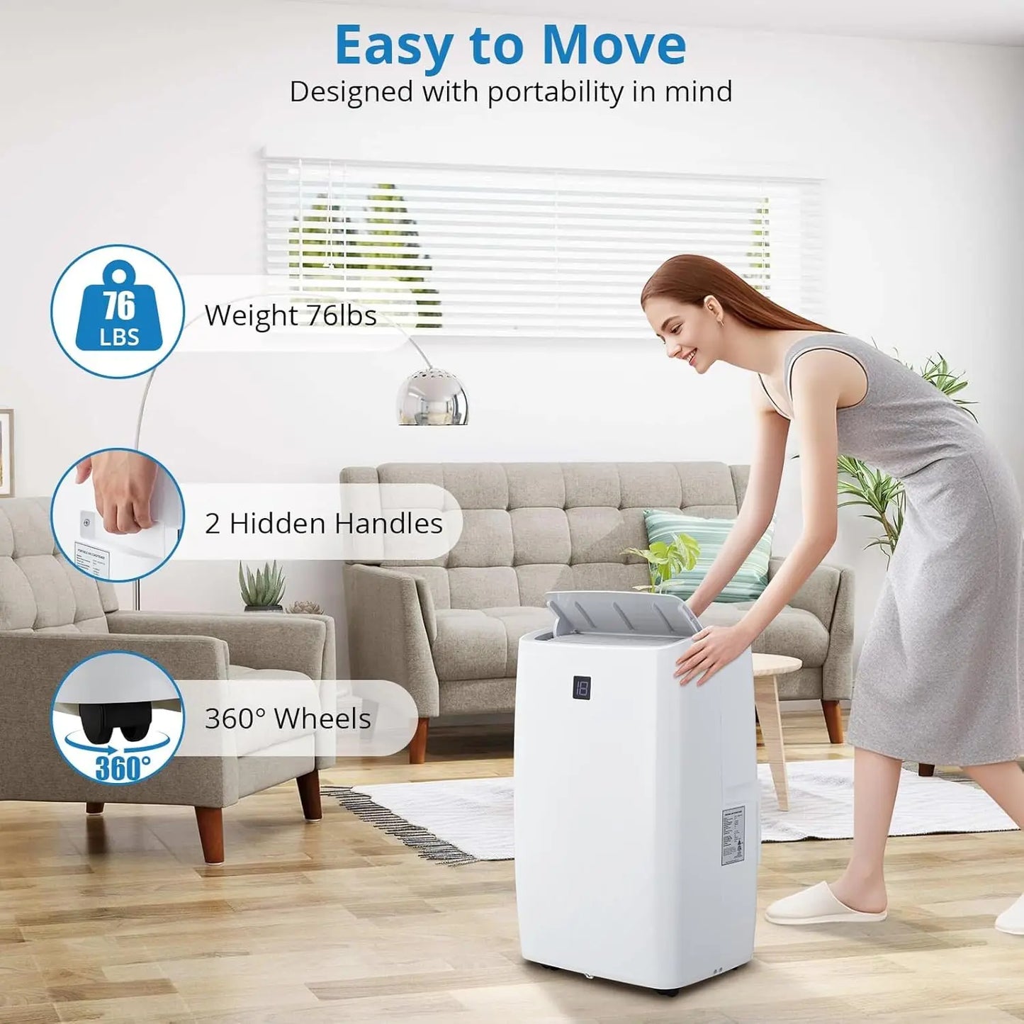 14,000 BTU Smart Portable Air Conditioner