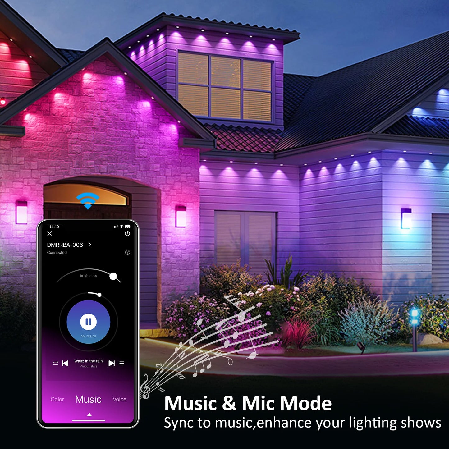 RGB Outdoor LED Lights App Remote Controlled