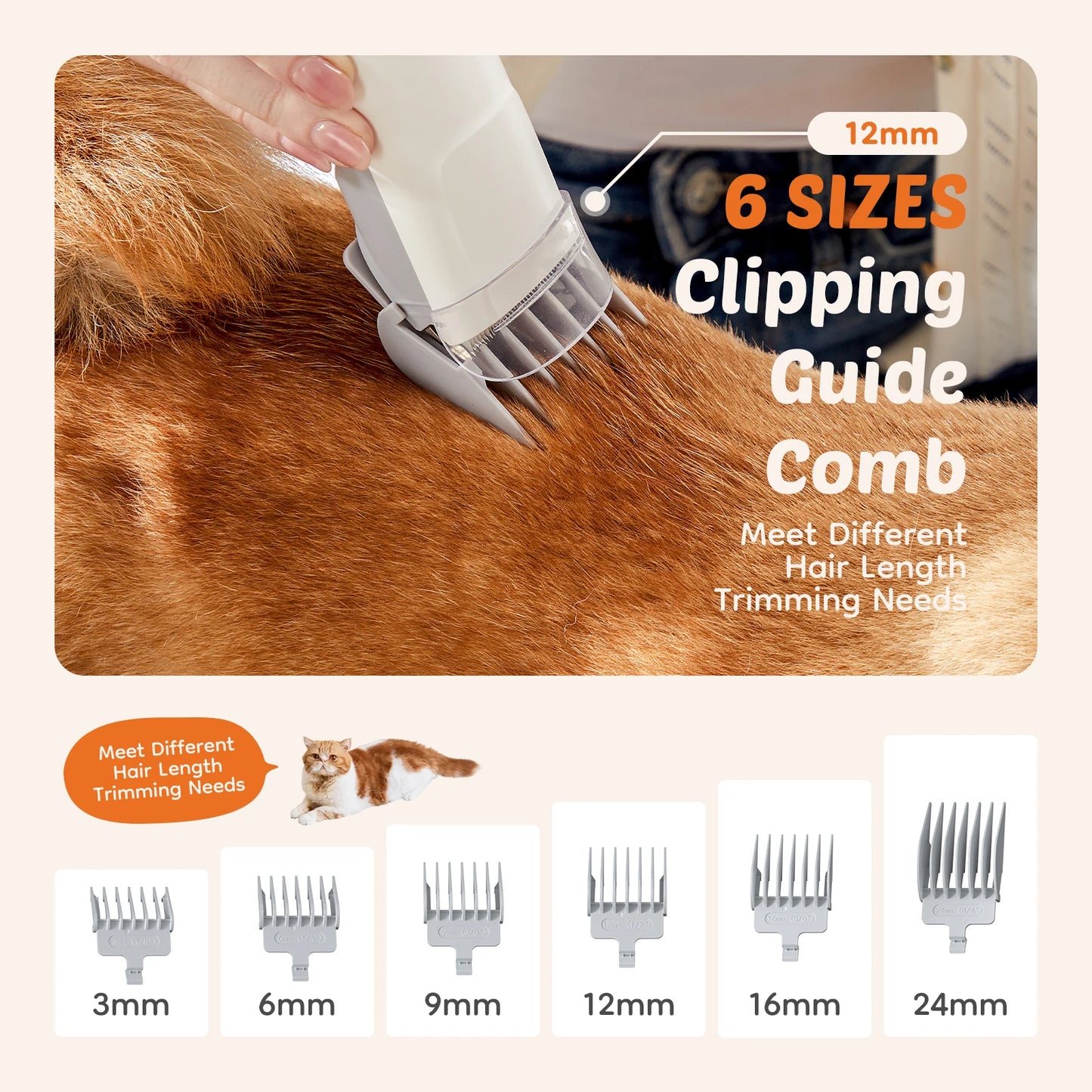 2.5L Professional Pet Grooming Vacuum Kit – Cordless Low Noise Dog Clippers with 3 Suction Modes & 5 Grooming Tools for Cats, Dogs & Home Pet Hair Removal