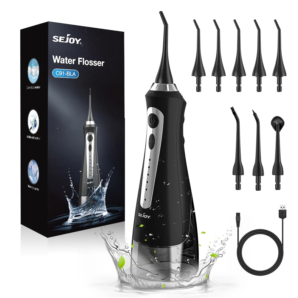 Sejoy Cordless Dental Flosser Oral Irrigator Cleaner