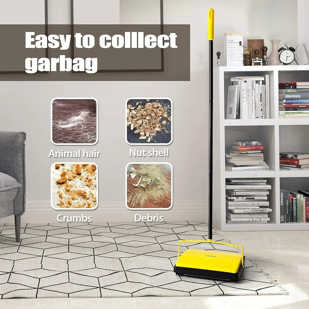 Manual Carpet Sweeper Pet Hair Remover Roller