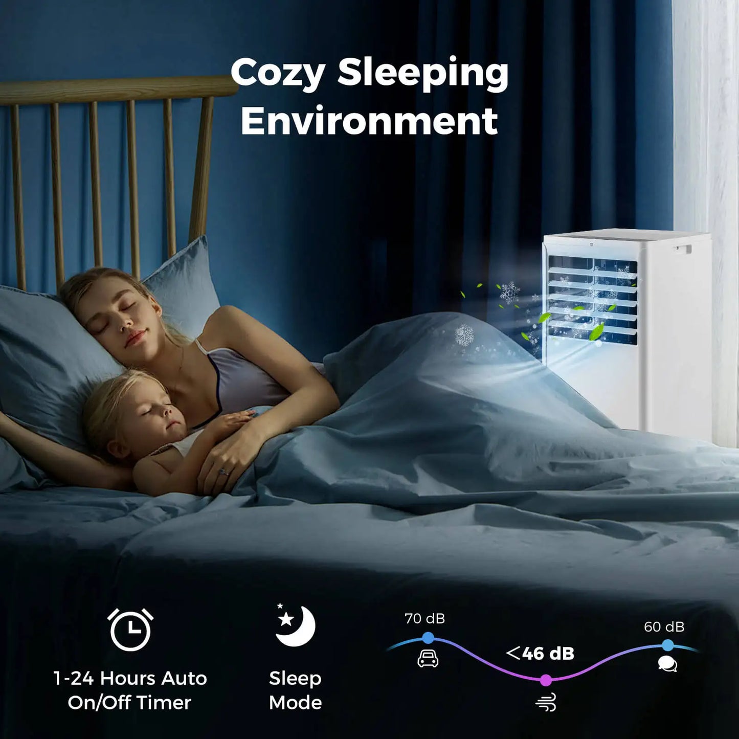 8,000 BTU Portable AC with Dehumidifier