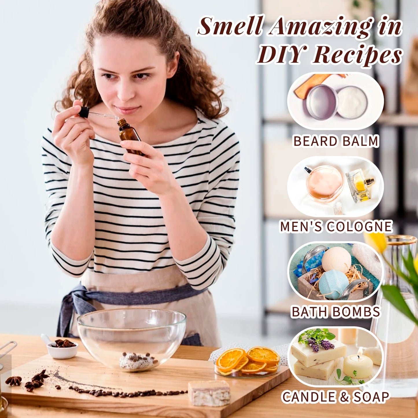 Woody Aromatherapy Essential Oils Set for Relaxationbath