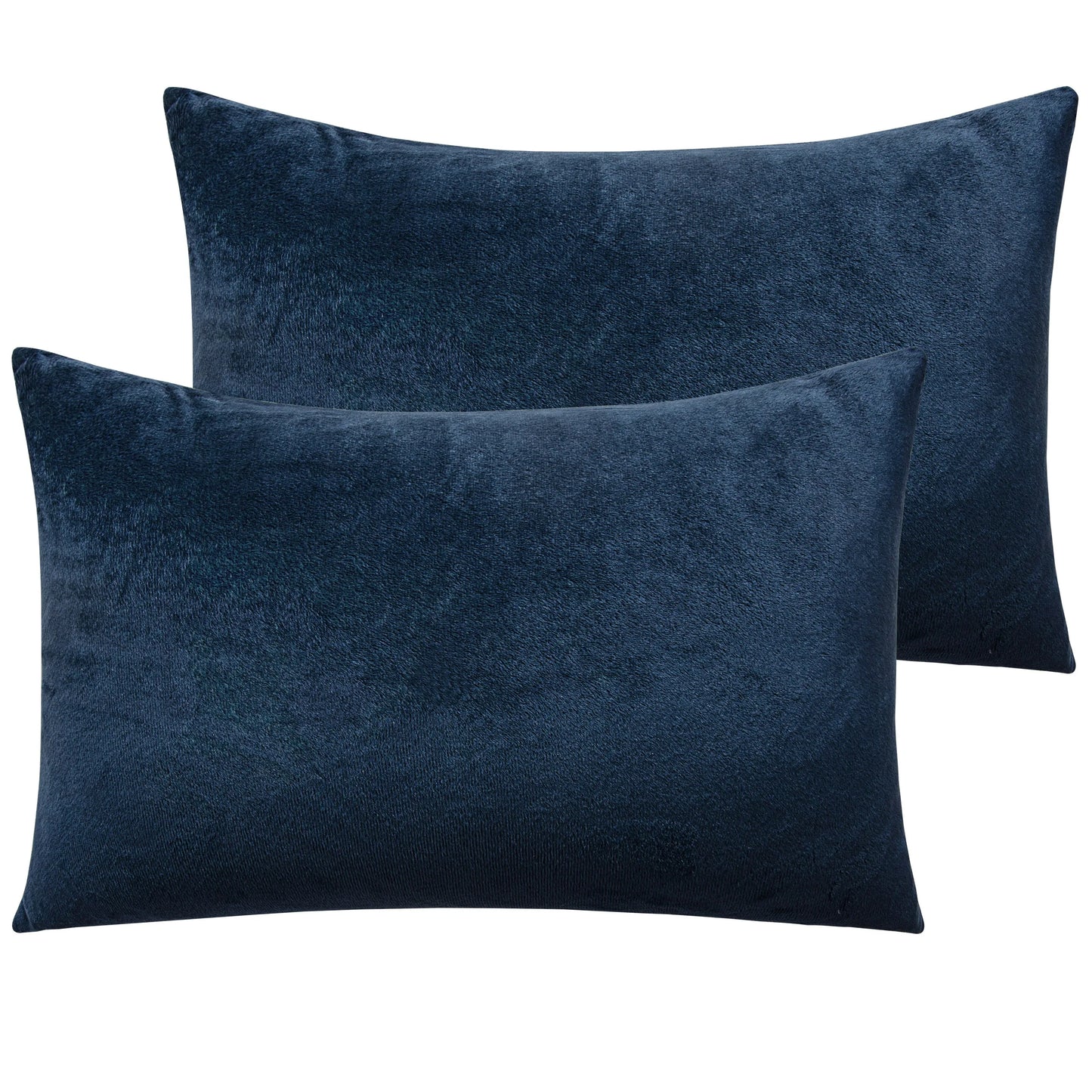 Ntbay 2-Pack Velvet Luxury Pillowcases Hidden Zipper
