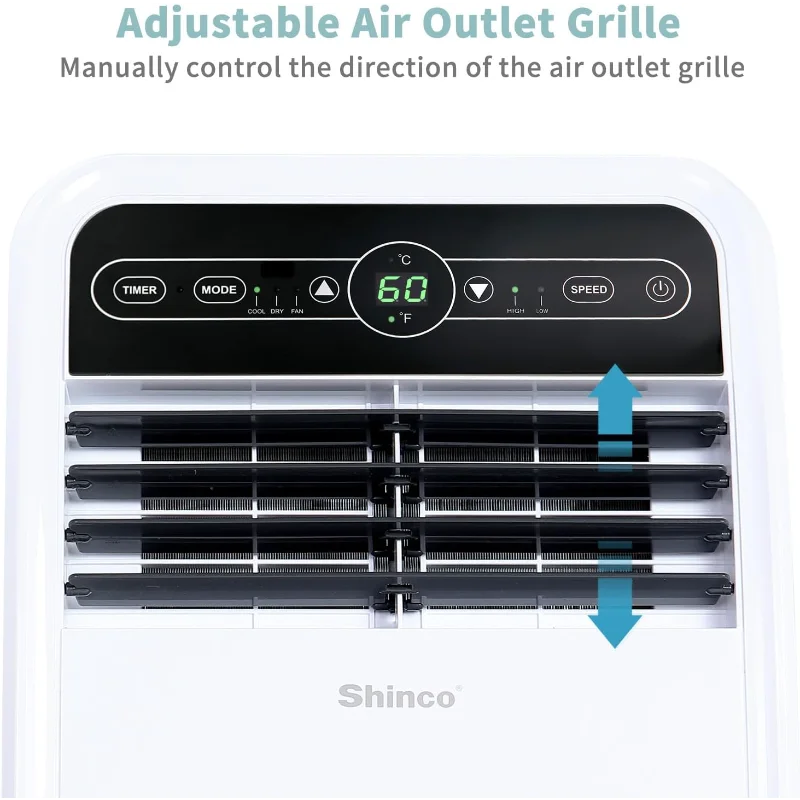 Shinco 8,000 BTU 3-in-1 Portable Air Conditioner