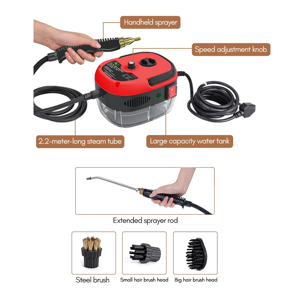 2500W Handheld Steam Cleaner High-Pressure Machine