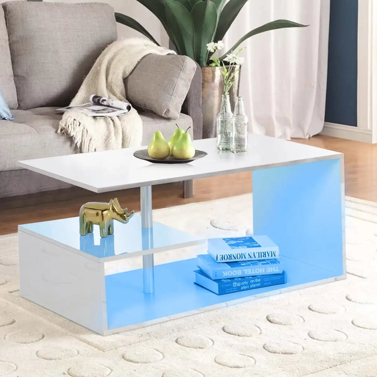 Smart LED Coffee Table with App Control