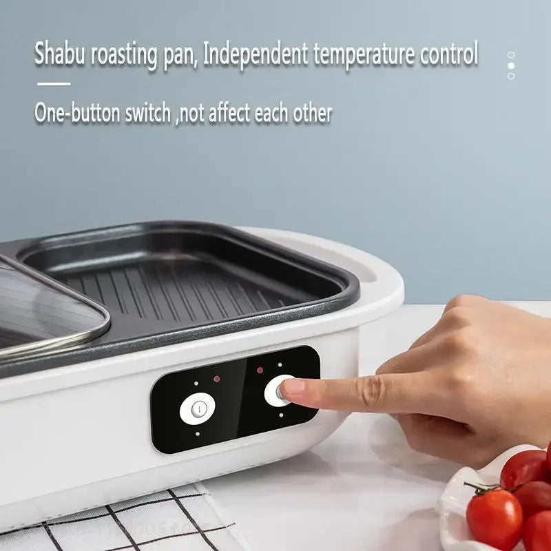 2-in-1 Electric Shabu Pot and Grill