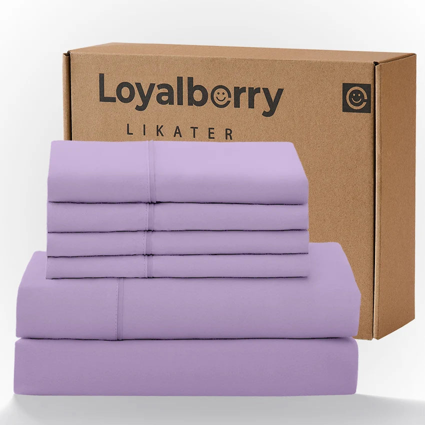 Queen Size 4-Piece Bedding Set – Ultra Soft Double-Brushed Microfiber Bed Sheets with Deep Pocket Fitted Sheet (Fits Mattresses Up to 18"), Easy Care Hotel Luxury Bedding