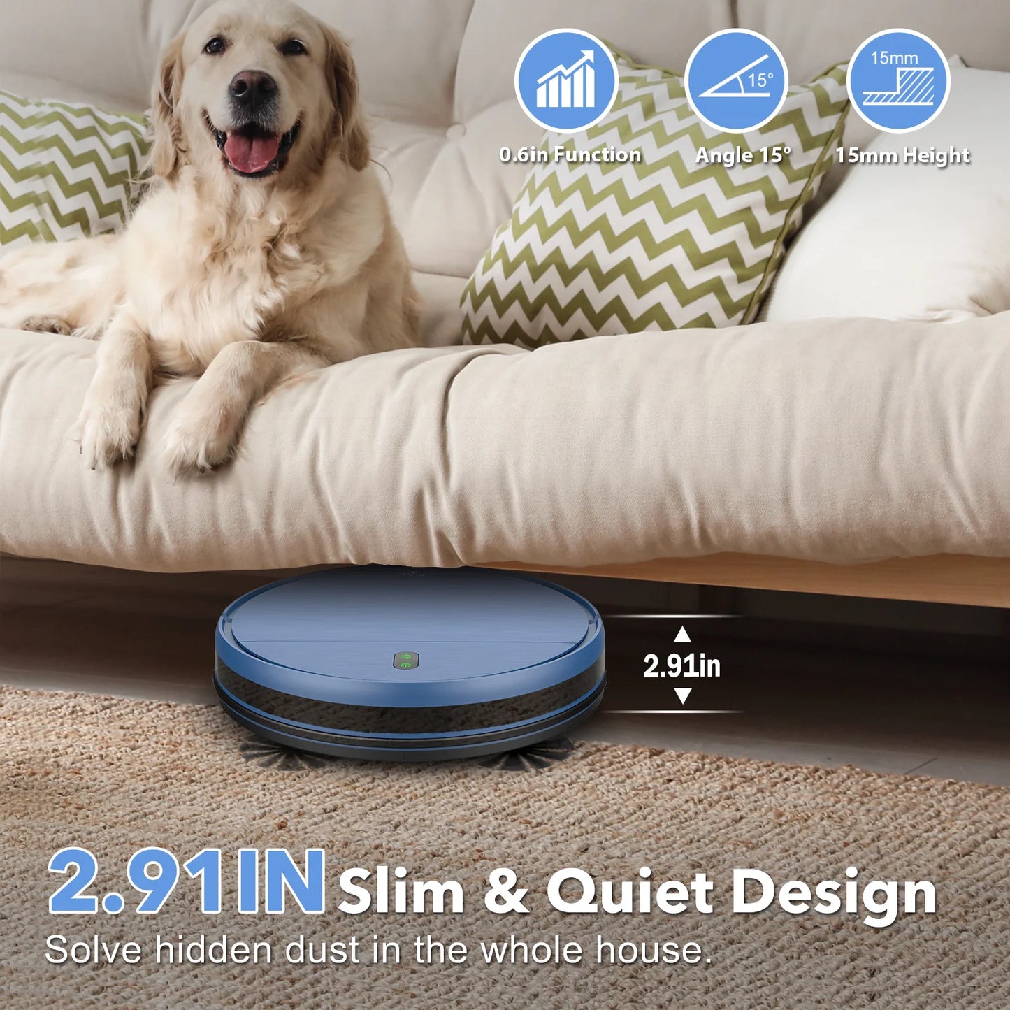 Saerke 2-in-1 Robot Vacuum Mop Cleaner