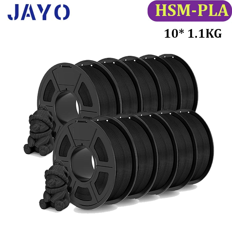 10 Rolls Black Smooth 3D Printer Filament
