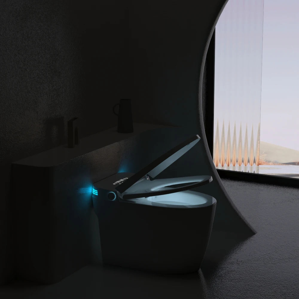 Smart Toilet Voice Control Bidet Seat Auto