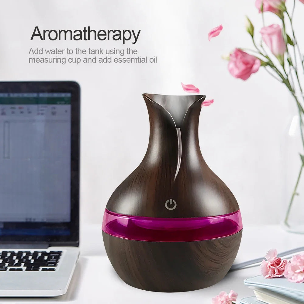 300ml USB Aromatherapy Diffuser with Essential Oils