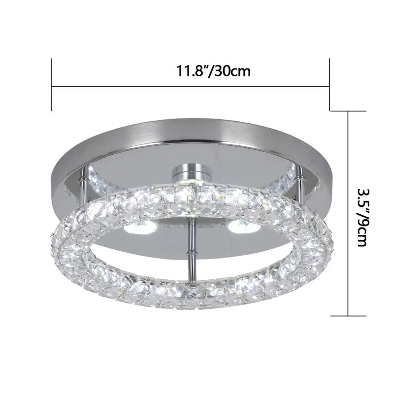 Modern Crystal Chandelier LED Pendant Light