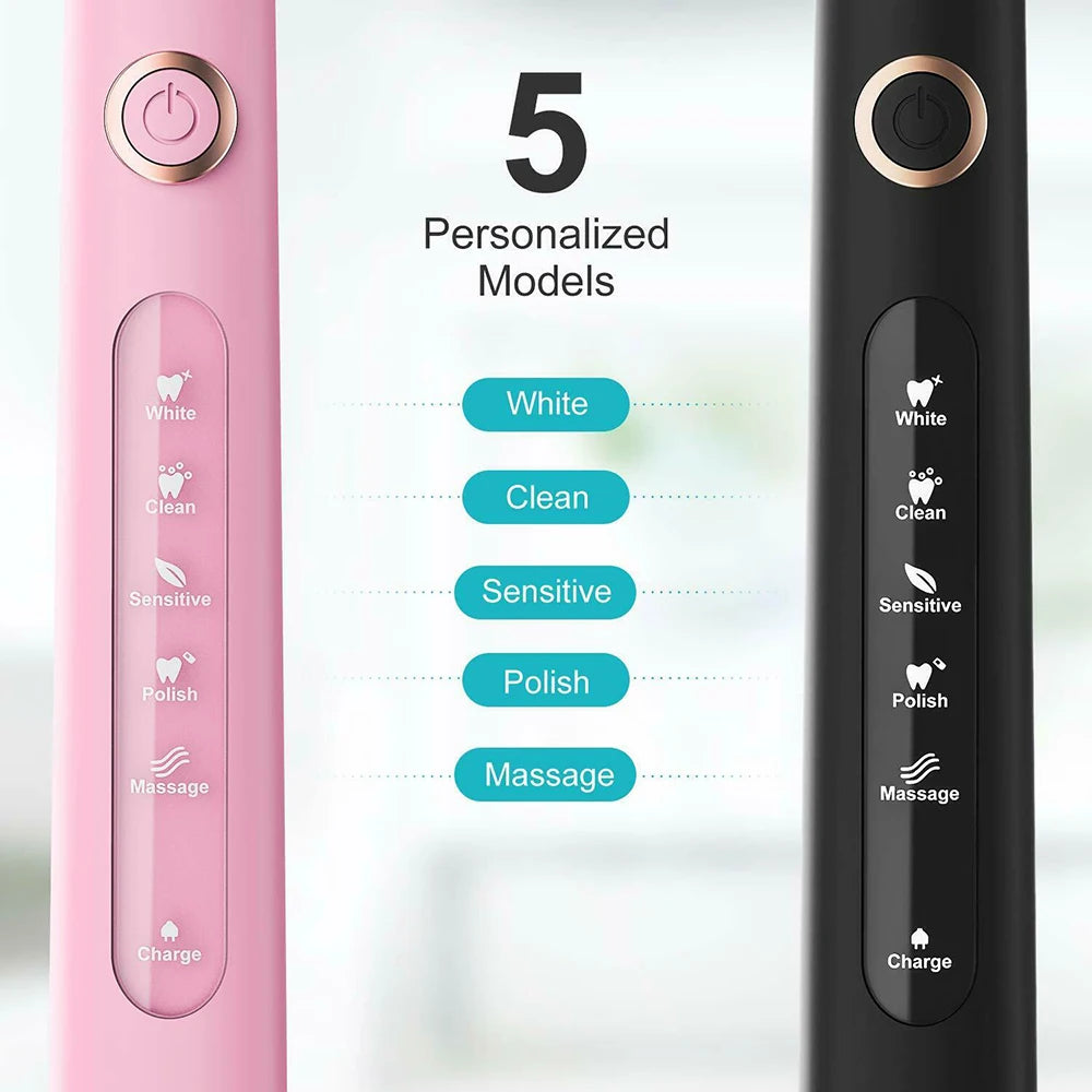 Fairywill Sonic Electric Toothbrush with Travel Case