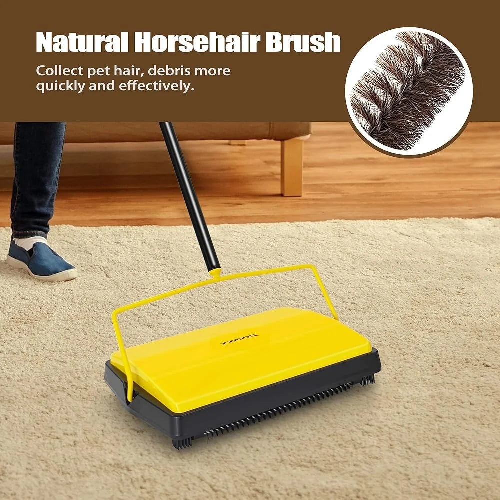 Manual Carpet Sweeper Pet Hair Remover Roller