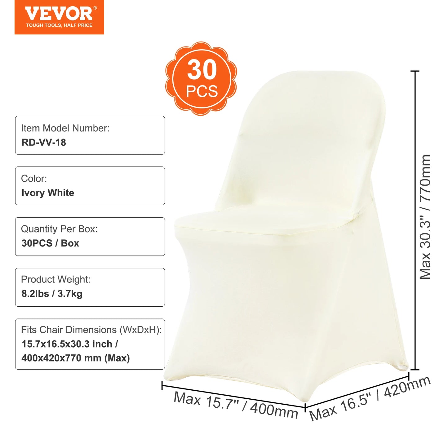 Stretch Spandex Folding Chair Covers