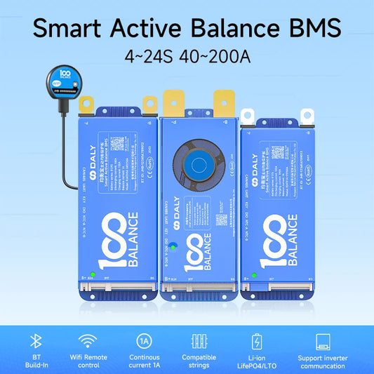 Daly Smart BMS LiFePO4 Bluetooth WiFi