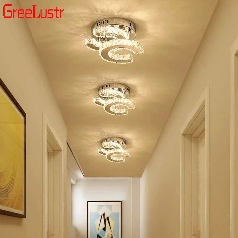 Modern Crystal Chandelier LED Pendant Light