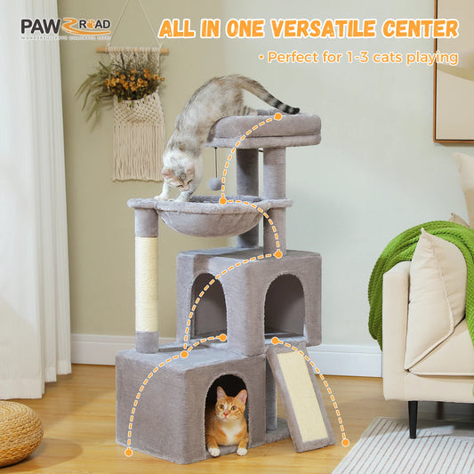 Large Multi-Level Cat Tree Tower with Condos