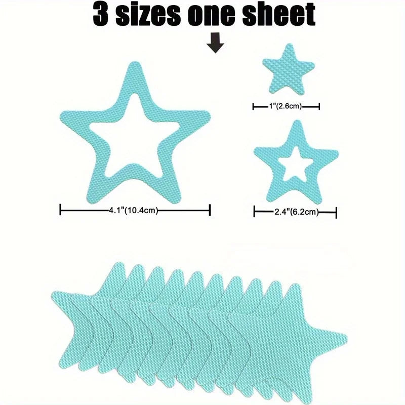 Star Shaped Waterproof Non-Slip Bathtub Stickers