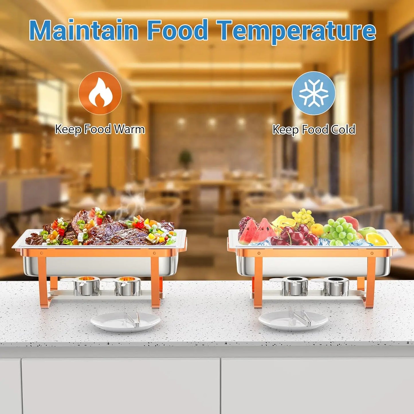 Stainless Steel Buffet Chafing Dish Warmer Set