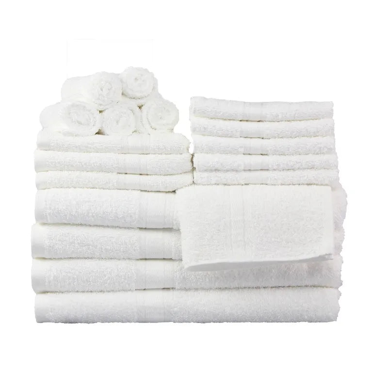 18-Piece Soft Absorbent 100% Cotton Towel Set