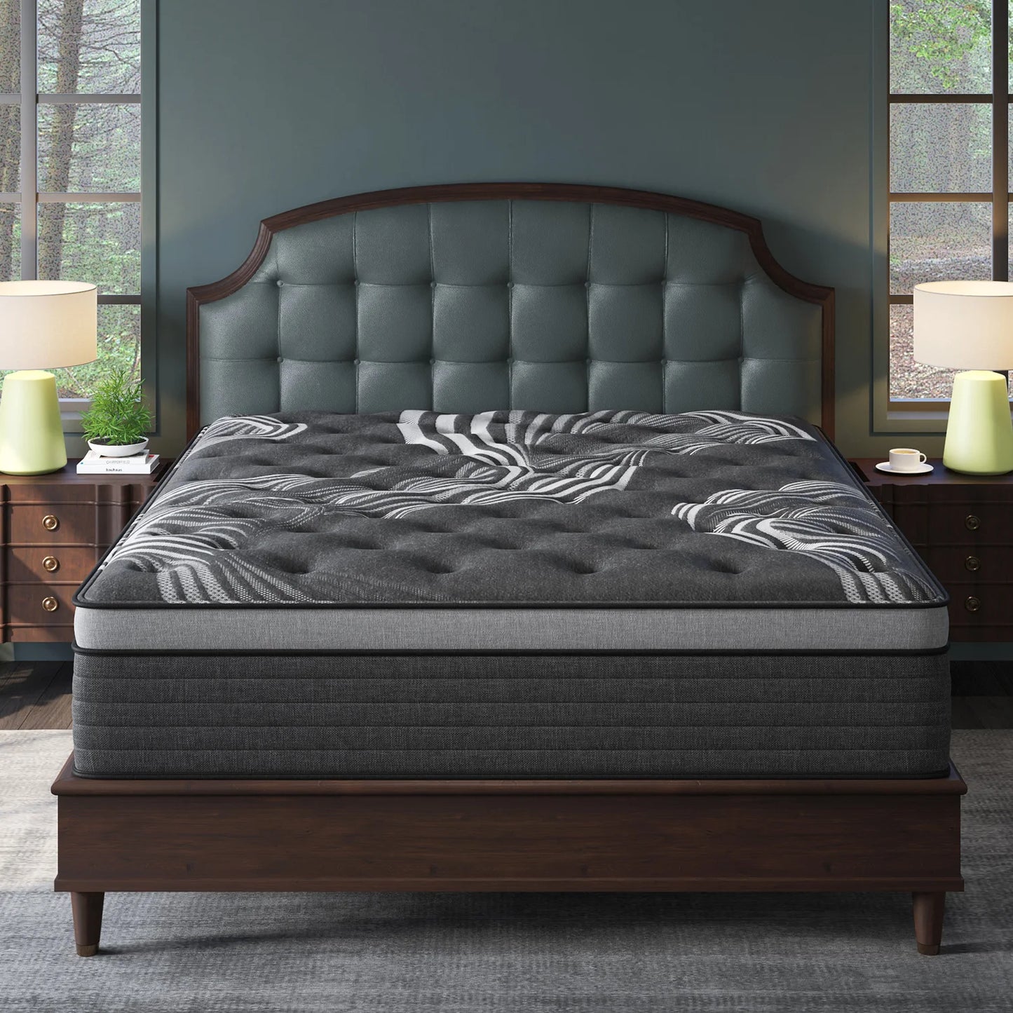 Gel Memory Foam Hybrid Mattress Medium Firm Bed