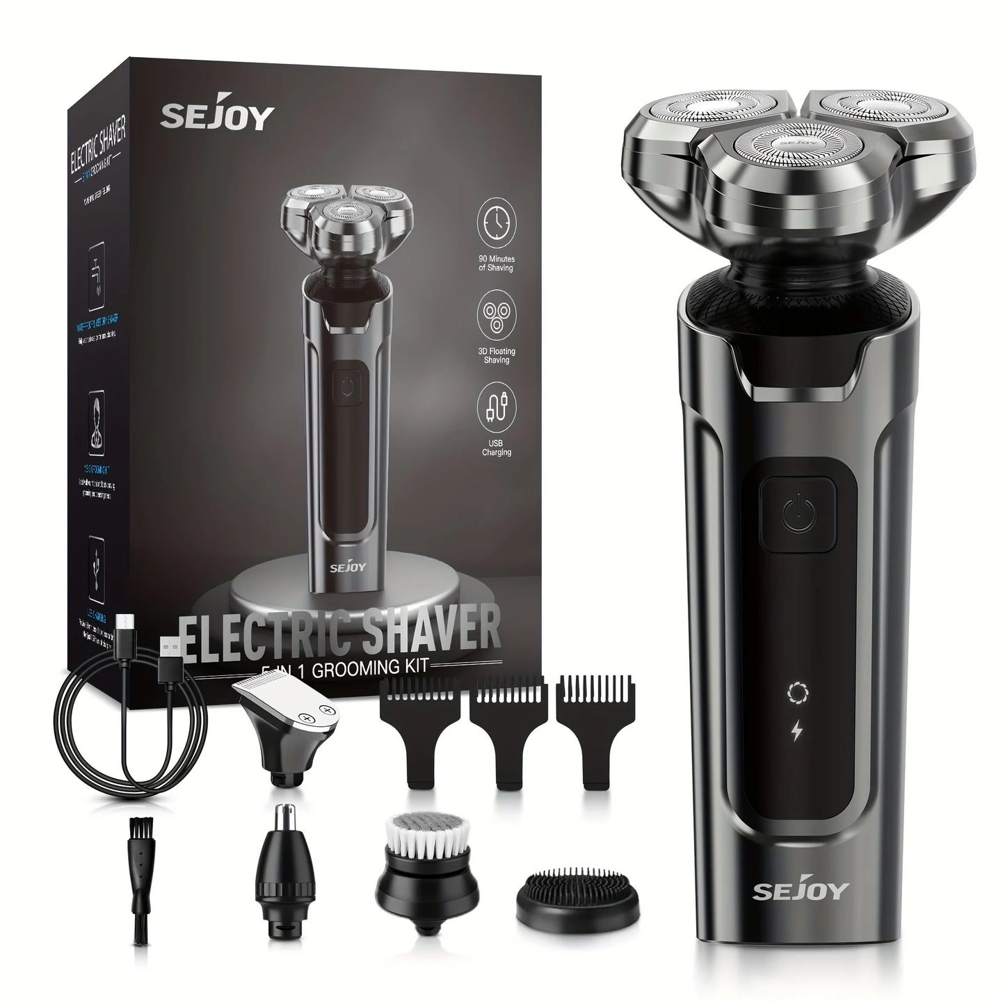 SEJOY 5-in-1 Electric Hair Trimmer Set