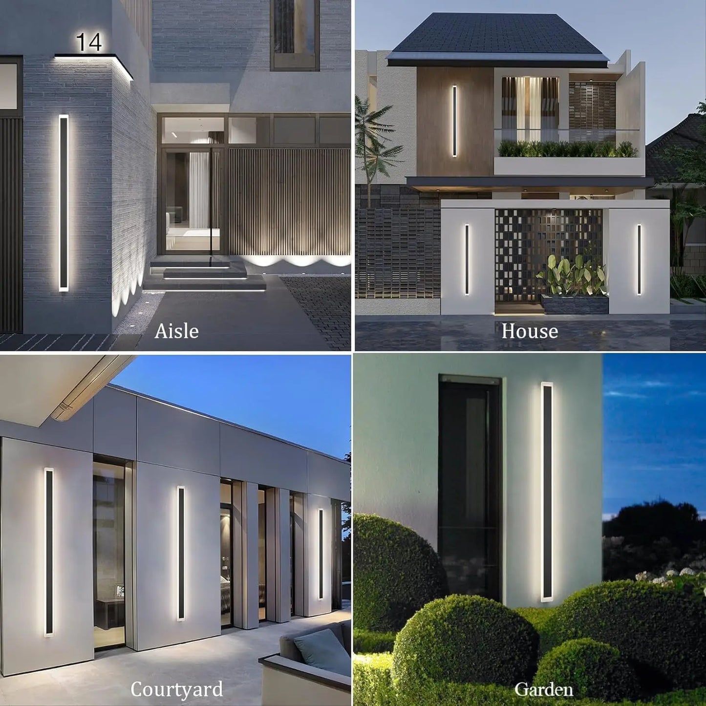 Modern LED Outdoor Waterproof Wall Mount Lamp