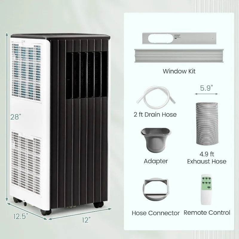 COSTWAY Portable Air Conditioner 10000 BTU Smart