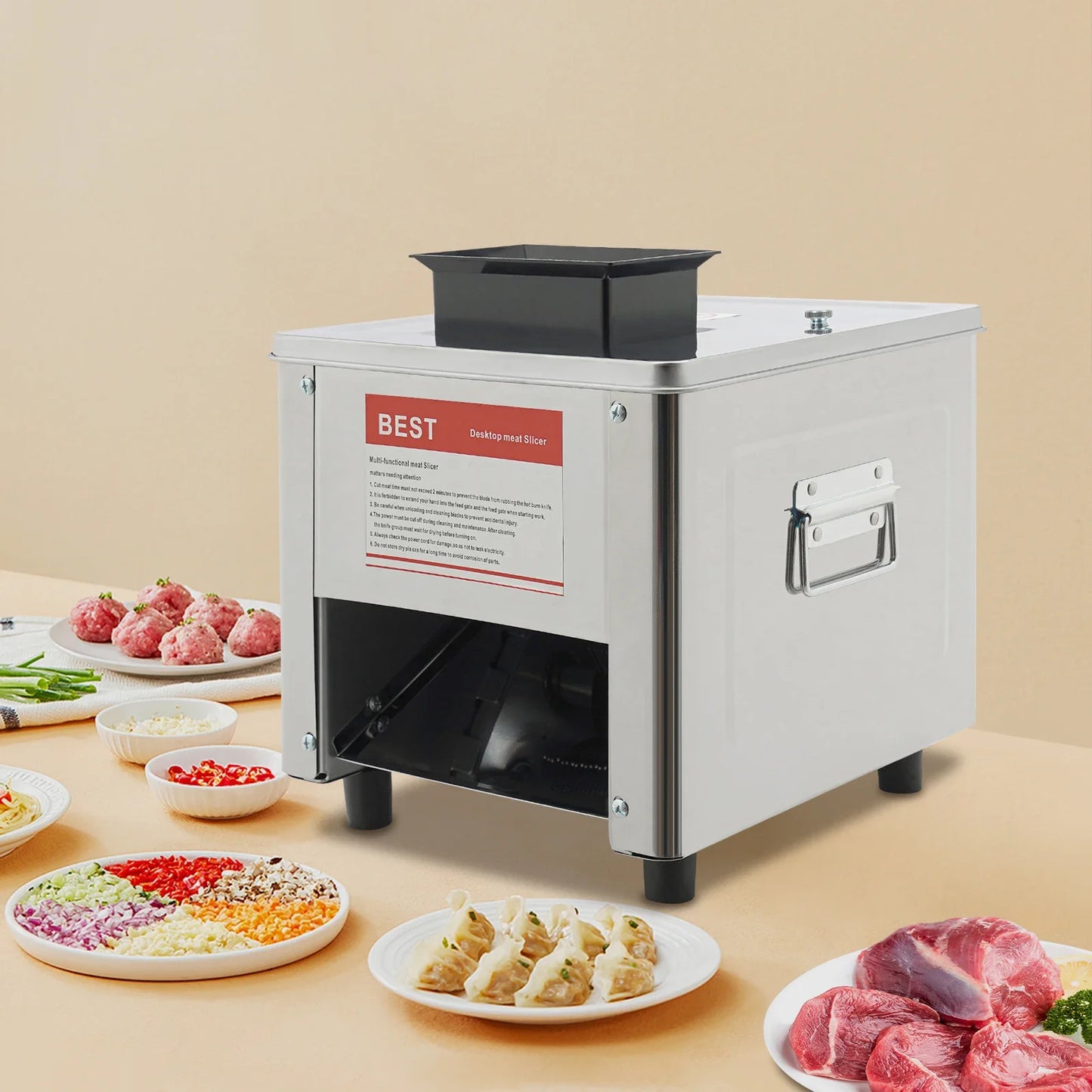 850W Stainless Steel Electric Meat Slicer