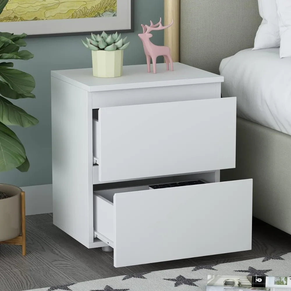 Nightstands Set of 2 with Drawers