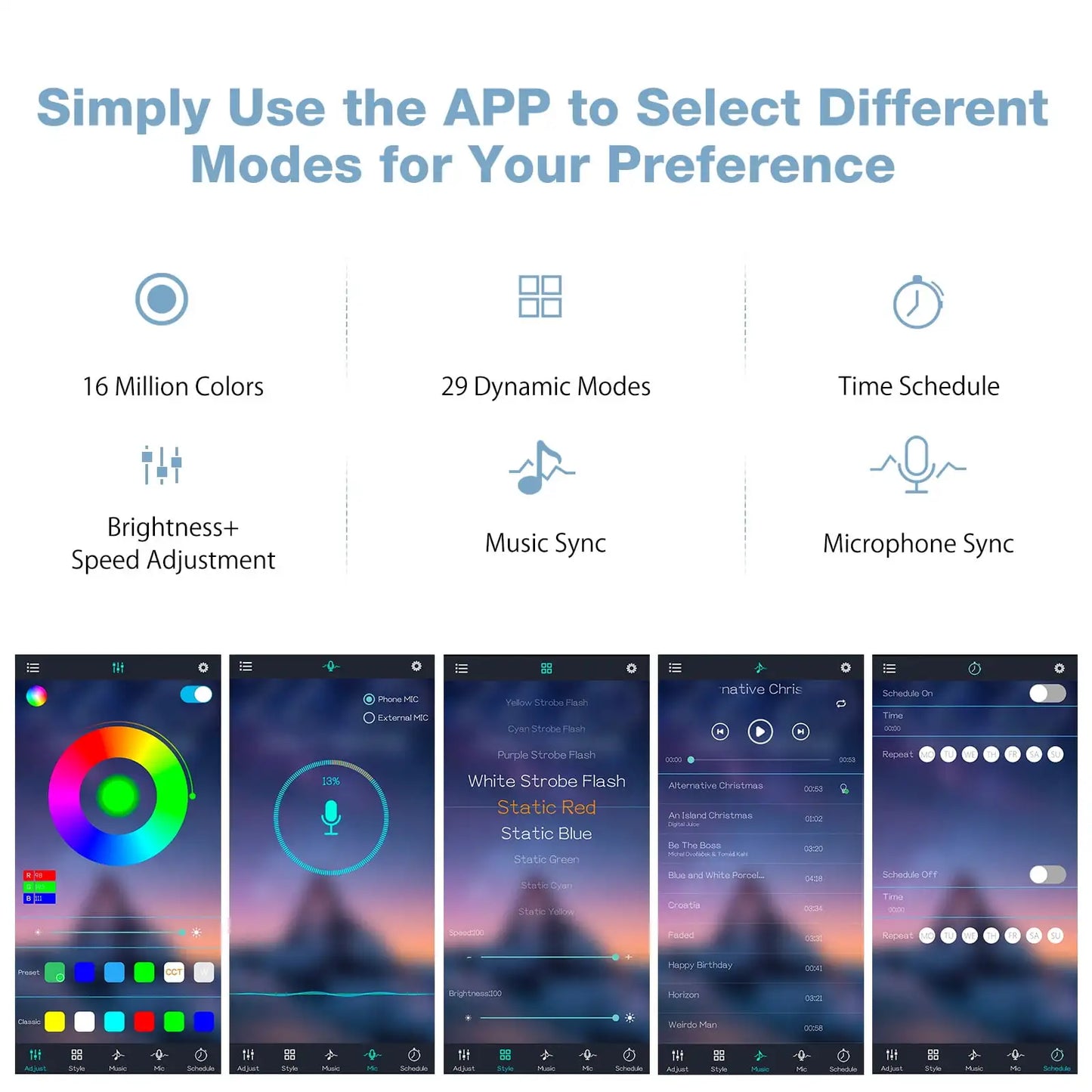 Smart LED Coffee Table with App Control