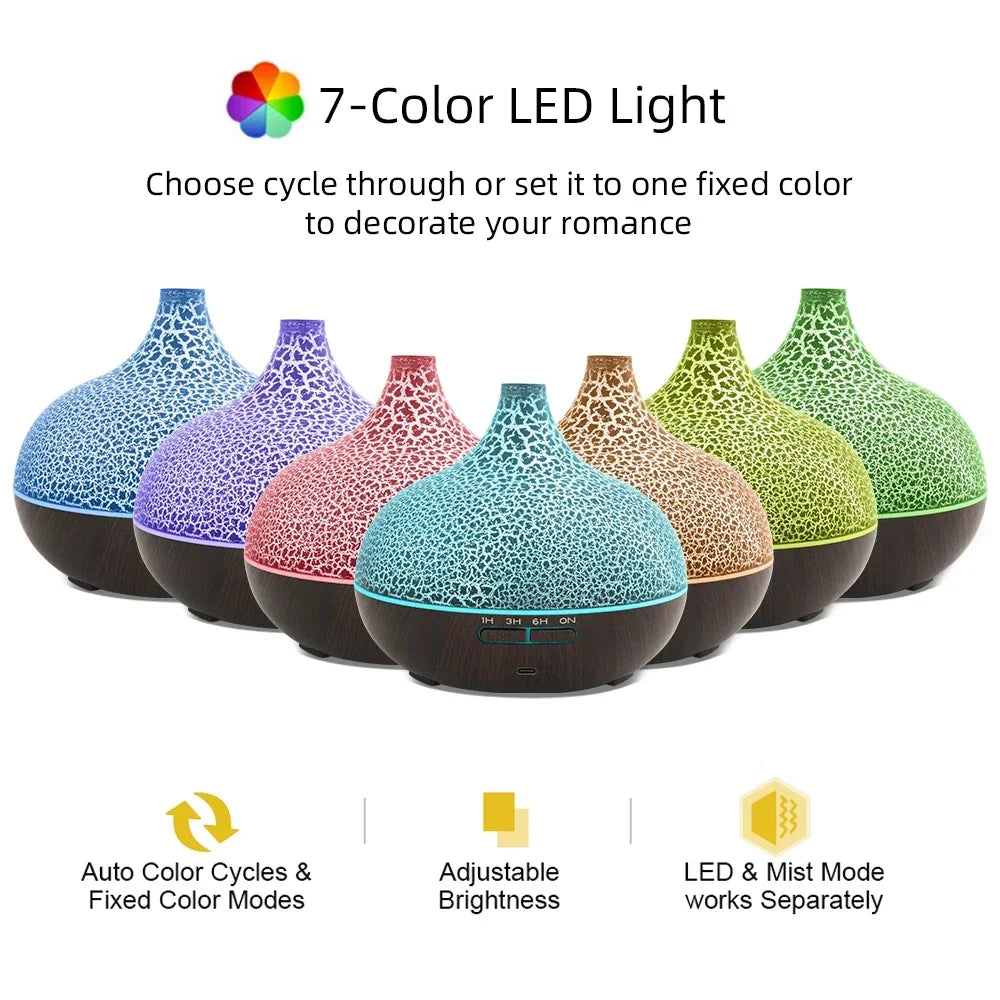 Ultrasonic Humidifier Diffuser with Remote Control