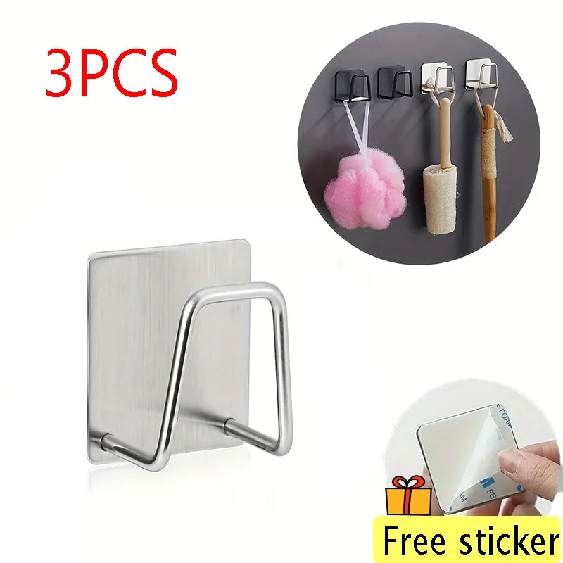 Self-Adhesive Kitchen Sponge Rack Wall Holder
