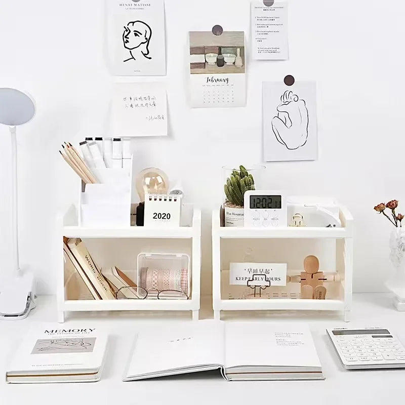 Desktop Double Layer Storage Rack