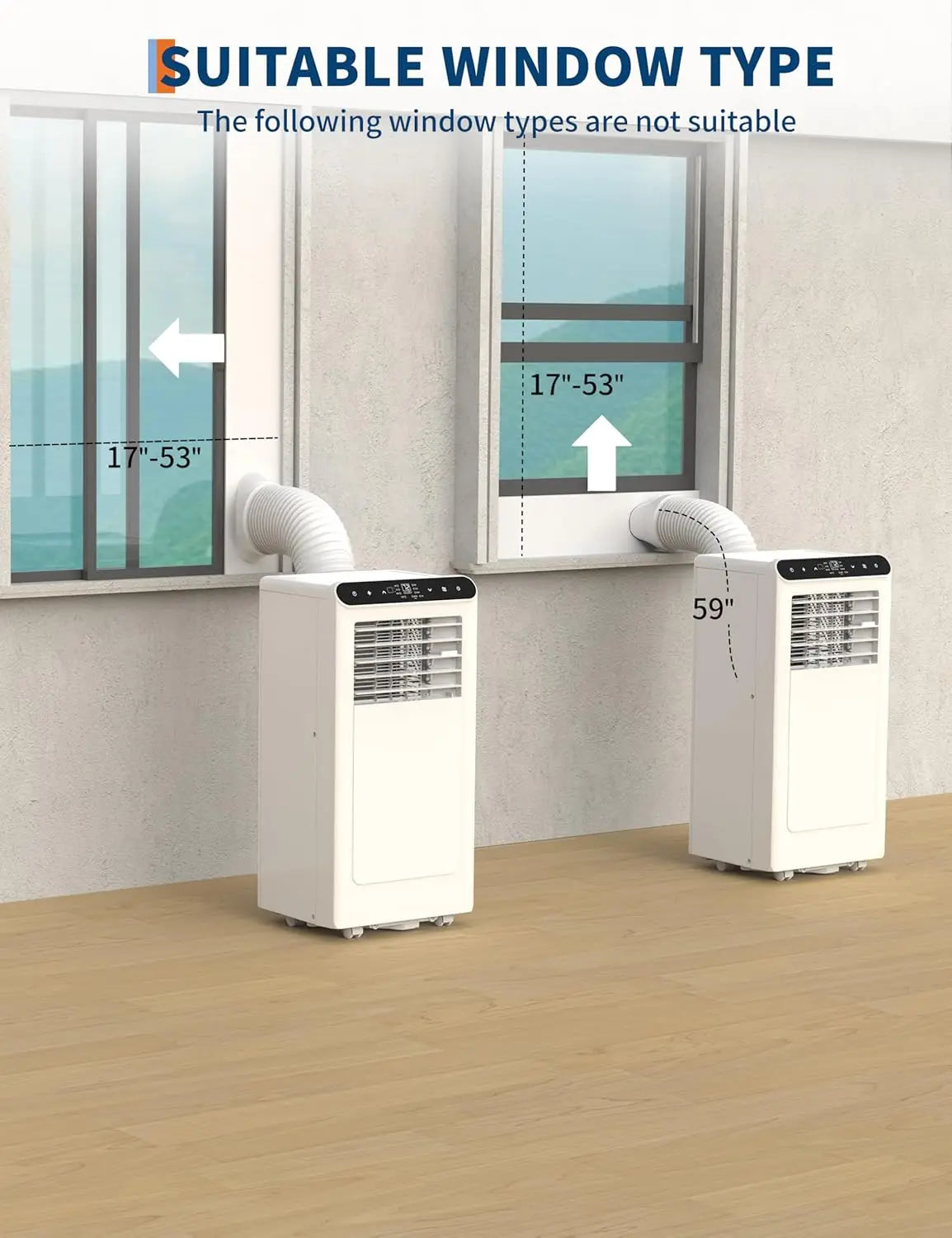 8,000/10,000 BTU Portable Air Conditioner Unit