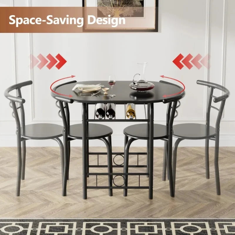 3-Piece Space Saving Kitchen Dining Set