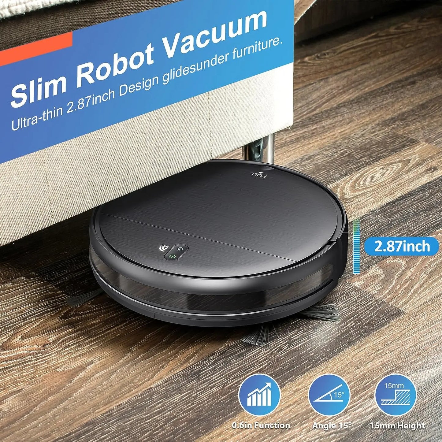 RAYFURN 6000Pa Smart Robot Vacuum Mop