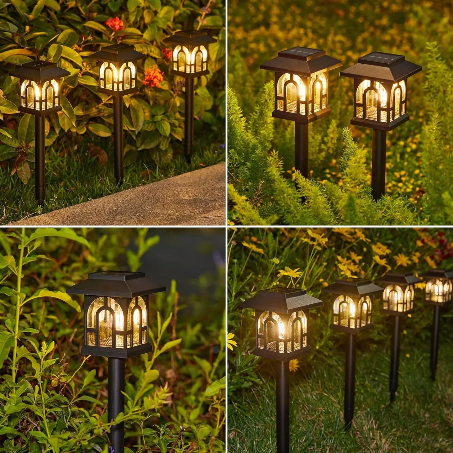 Solar Pathway Lights Outdoor Yard