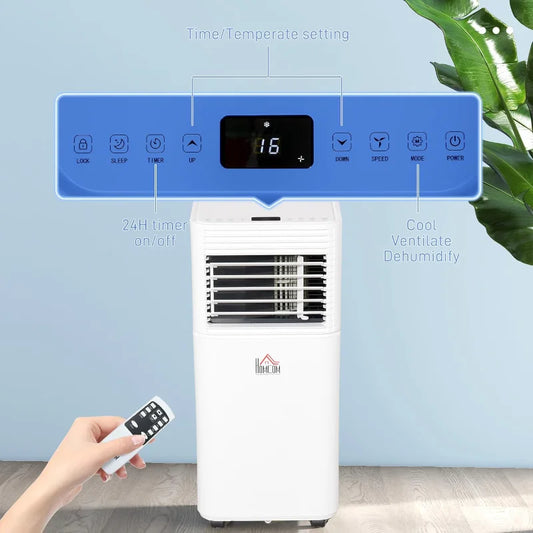 Portable 10000 BTU Smart Air Conditioner with Dehumidifier