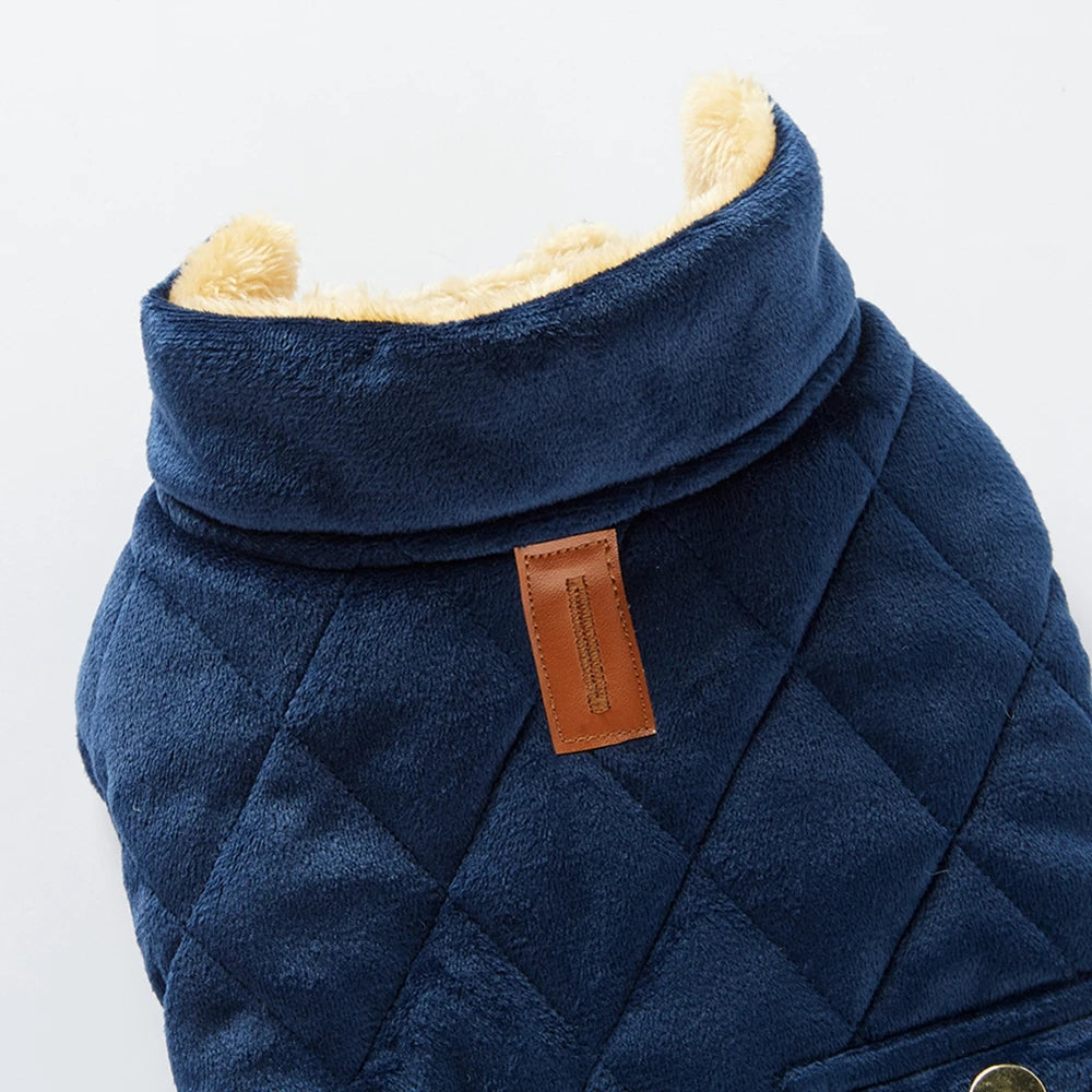 Warm Fleece Dog Jacket for Cold Weather