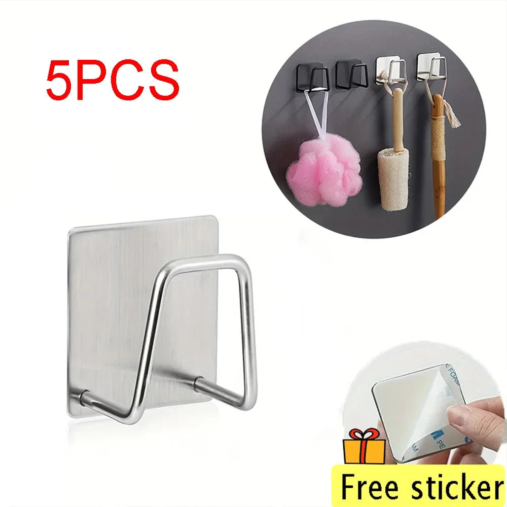 Self-Adhesive Kitchen Sponge Rack Wall Holder