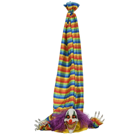 Hanging Animated Halloween Clown Outdoor Decoration Prop