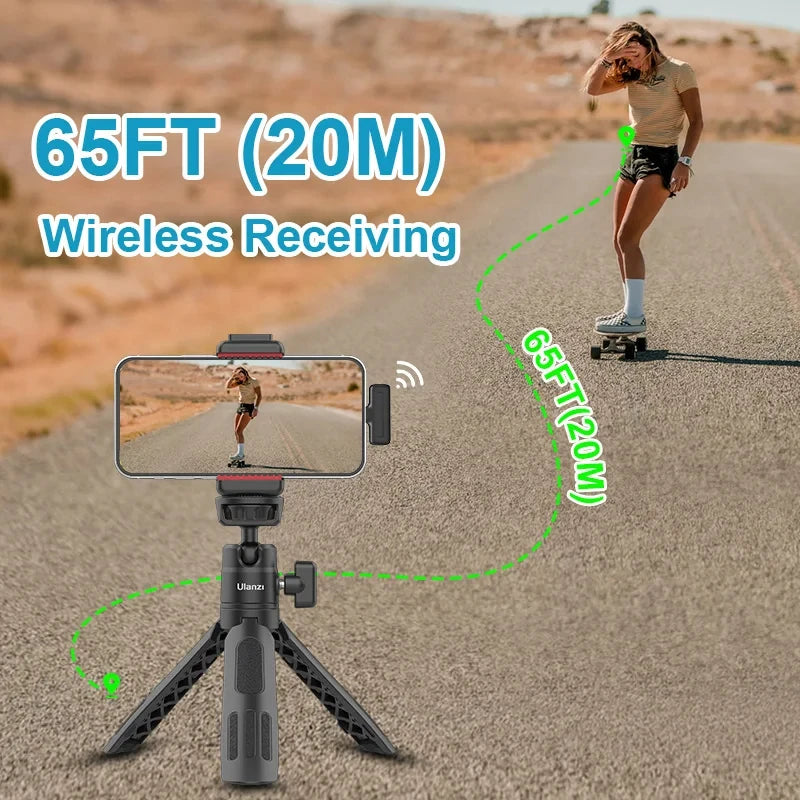 Ulanzi J12 Wireless Lavalier Mic for iPhone/Android