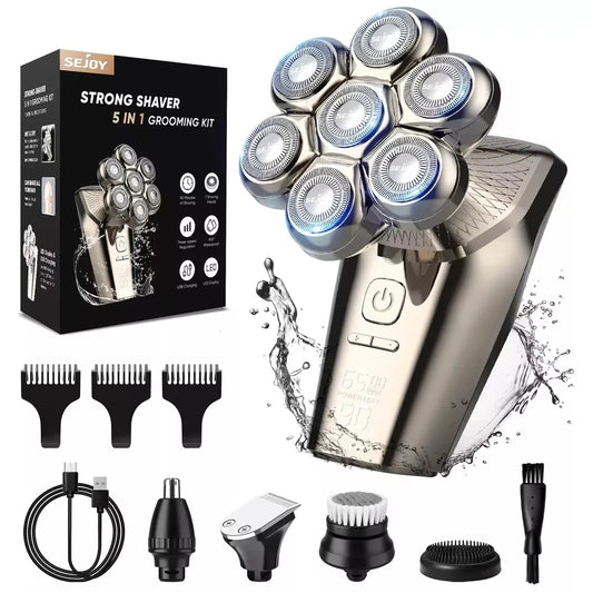 SEJOY 7D Electric Shaver Bald Head Trimmer