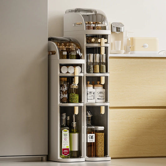 Slim Narrow Gap Multi-Layer Storage Cabinet