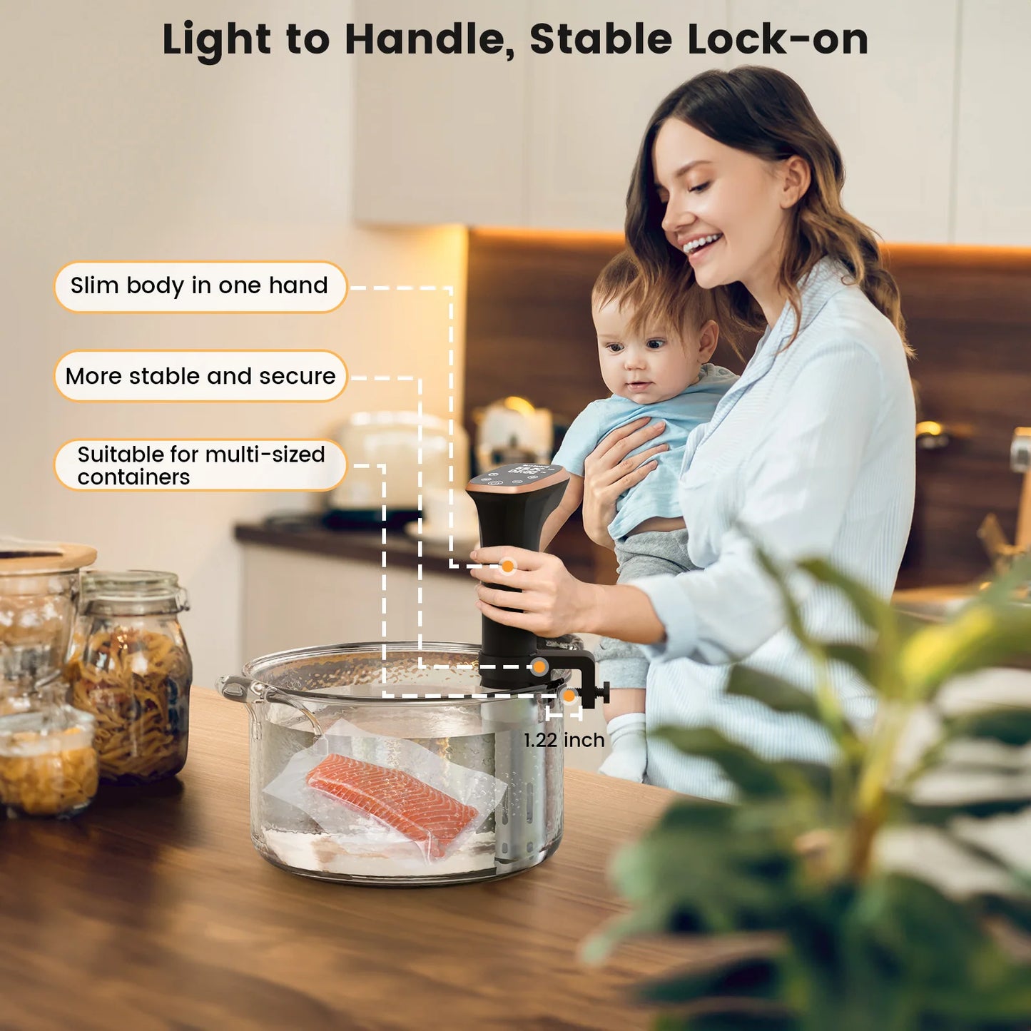 BLIITZHOME Smart Slow Cooker WiFi Kitchen Appliance
